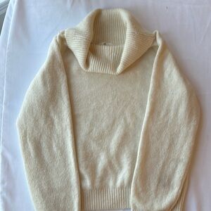 H&M Girls cowl neck sweater in cream